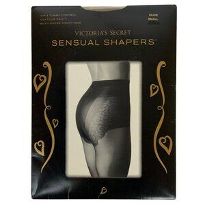 Victorias Secret Sensual Shapers Pantyhose Contour Panty Small Nude Beige